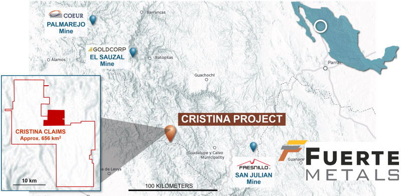 Fuerte Metals informa resultados de proyecto Cristina, en Chihuahua