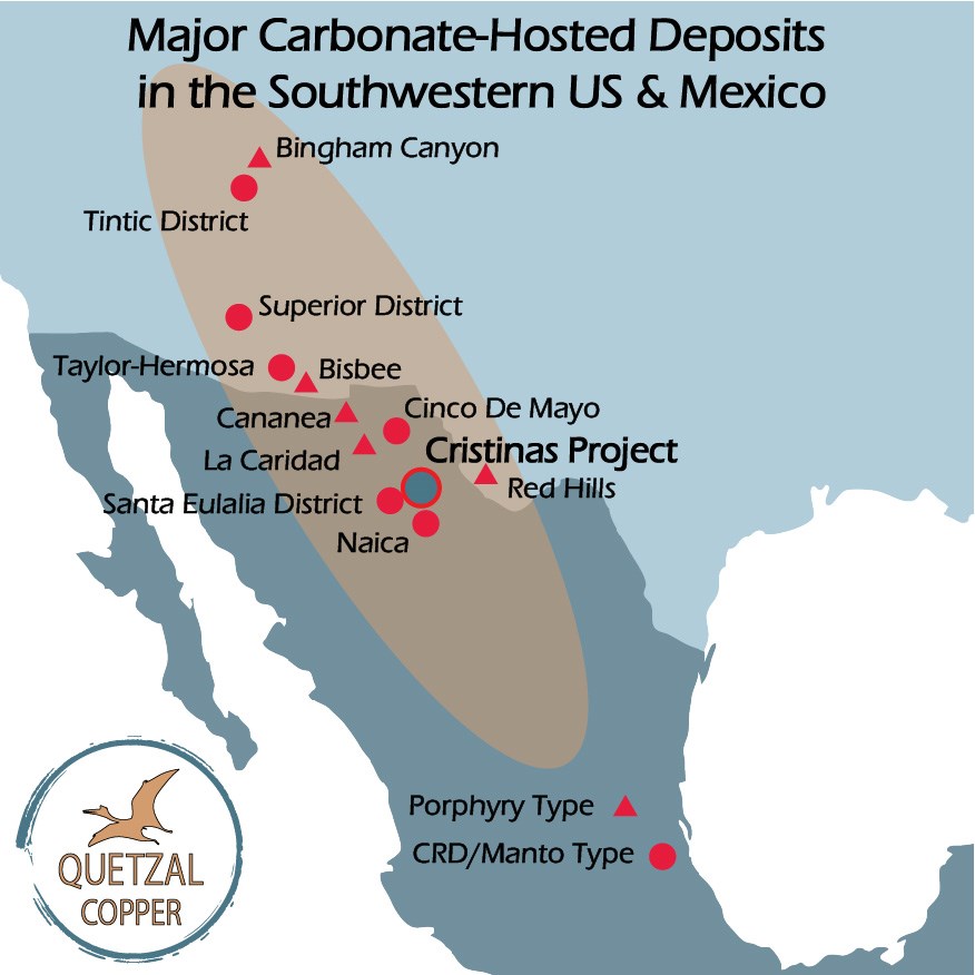 Actualización de Quetzal Copper sobre perforación y geofísica en el Proyecto Cristinas, Chihuahua